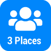 3 places